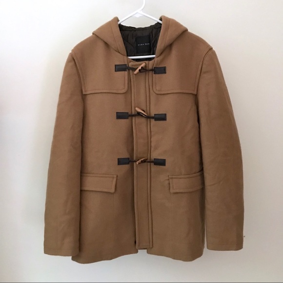 zara duffle coat mens